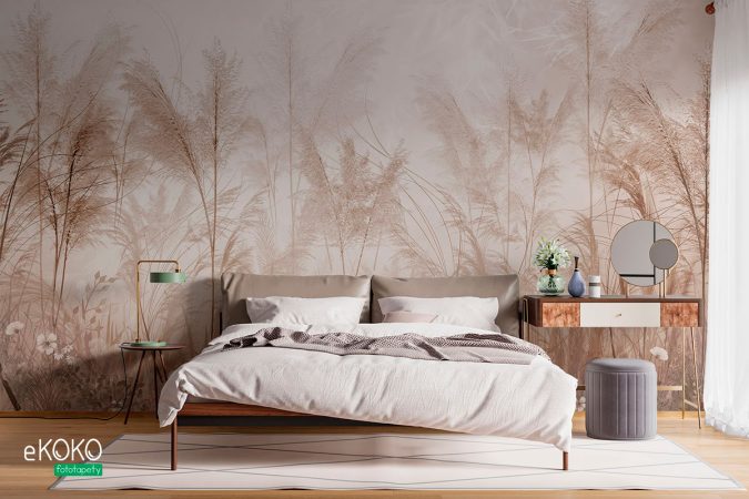 Tropikalne drzewa i liście - fototapeta