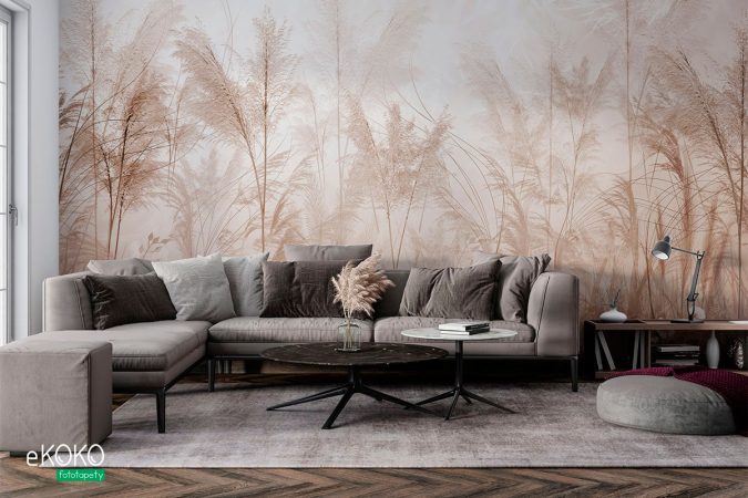 Tropikalne drzewa i liście - fototapeta