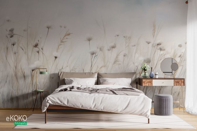 Tapeta, fototapeta - trawy, kaszmirowa Łąka