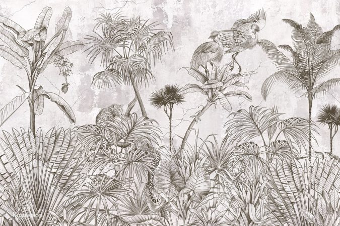 Tapeta Wild on Concrete A