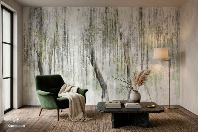 Tapeta “Painted Trees” Tapeta Painted Trees